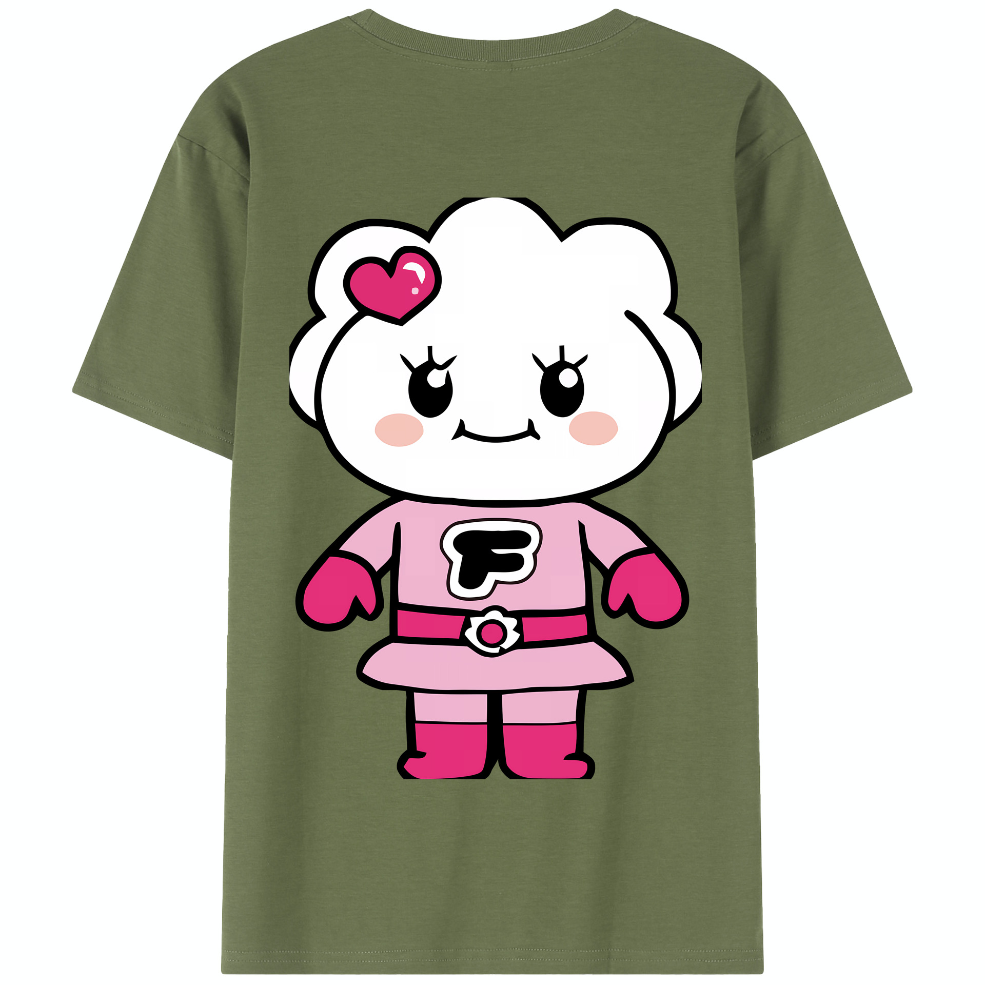 （画像用） アンパンマン Anpanman 綿100％半袖Tシャツ（背面プリント）